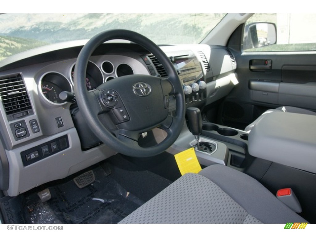 2012 Tundra TRD Double Cab 4x4 - Super White / Graphite photo #4