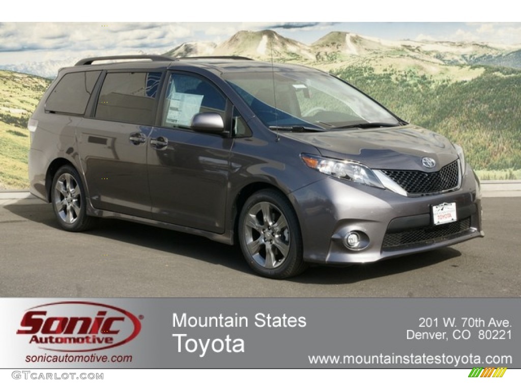 2012 Sienna SE - Predawn Gray Mica / Dark Charcoal photo #1