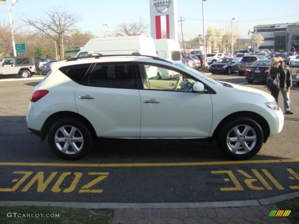 2009 Murano S AWD - Glacier Pearl / Beige photo #8