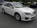 2012 White Platinum Tri-Coat Ford Fusion Hybrid  photo #1