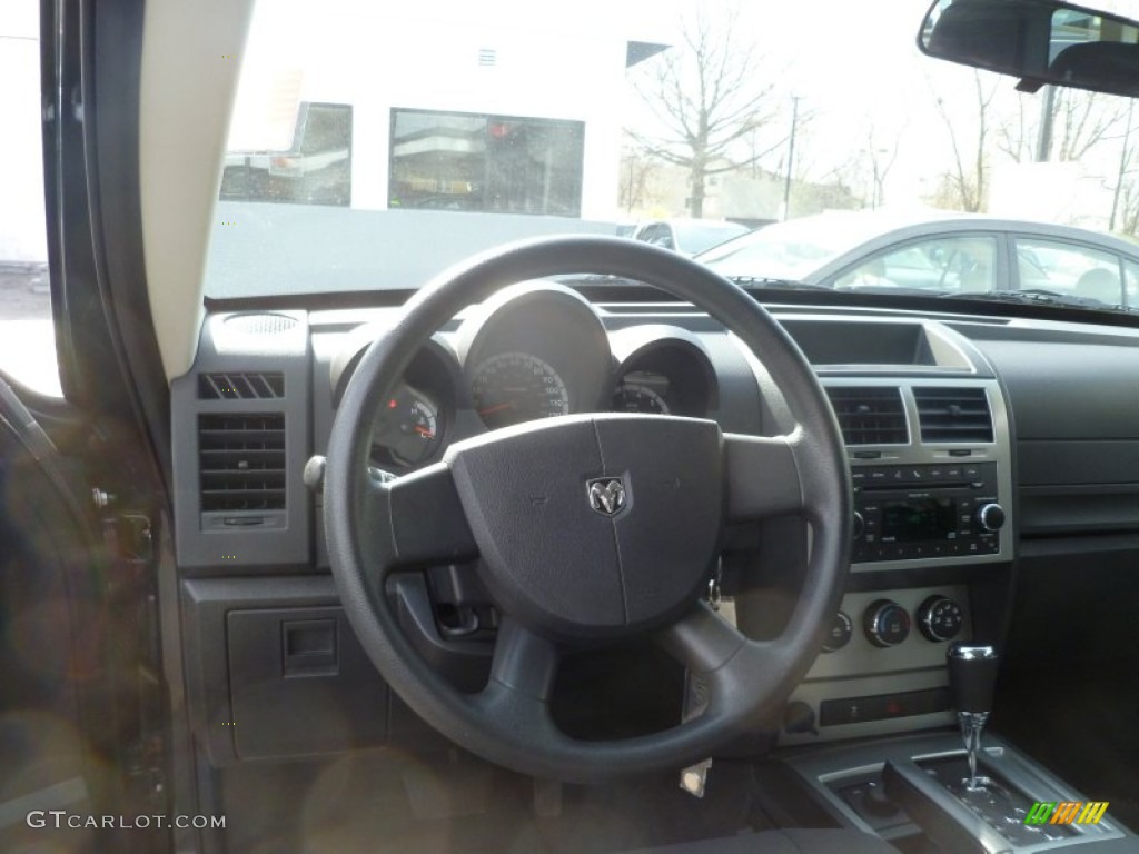 2011 Dodge Nitro Heat 4x4 Dark Slate Gray Steering Wheel Photo #63019577