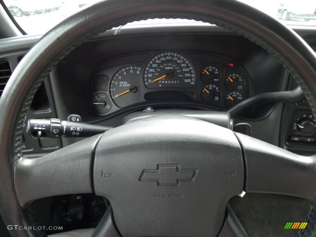 2007 Chevrolet Silverado 1500 Classic LT Crew Cab Dark Charcoal Steering Wheel Photo #63019667
