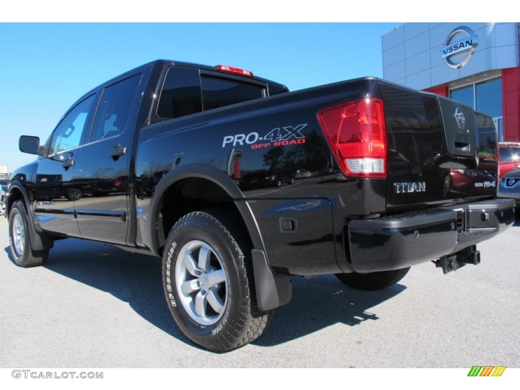 Galaxy Black 2012 Nissan Titan Pro-4X Crew Cab 4x4 Exterior Photo #63019742