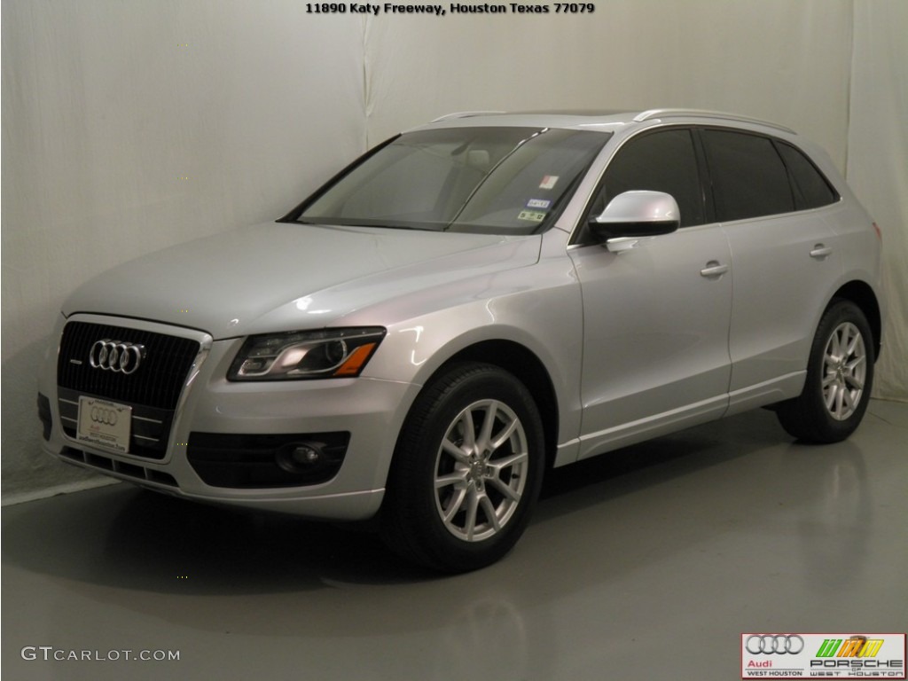 2009 Q5 3.2 Premium Plus quattro - Ice Silver Metallic / Light Gray photo #4