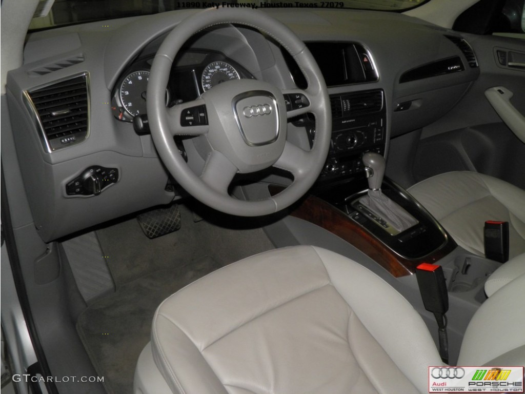 2009 Q5 3.2 Premium Plus quattro - Ice Silver Metallic / Light Gray photo #8