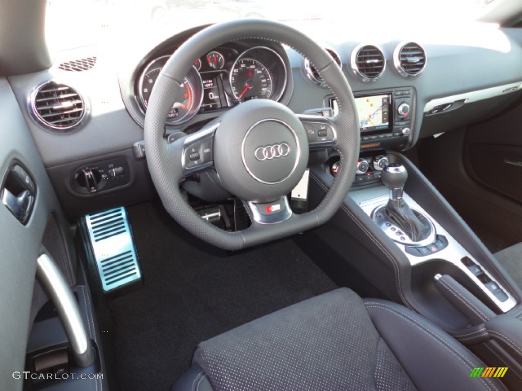 2012 Audi TT 2.0T quattro Roadster Black Dashboard Photo #63021950