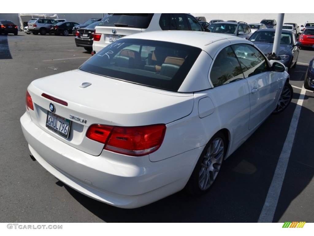 2009 3 Series 328i Convertible - Alpine White / Saddle Brown Dakota Leather photo #6