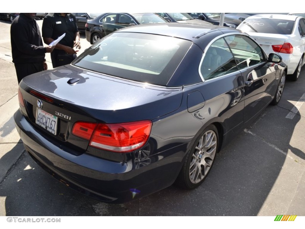 2009 3 Series 328i Convertible - Monaco Blue Metallic / Grey photo #3