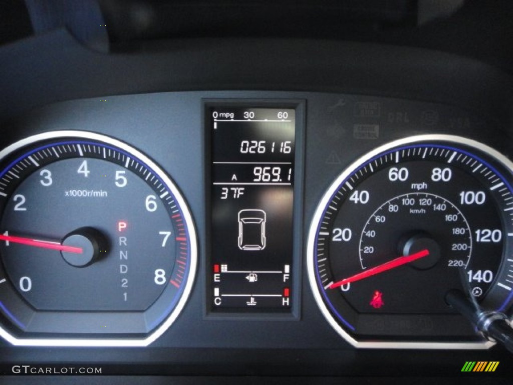 2009 CR-V EX 4WD - Glacier Blue Metallic / Gray photo #19