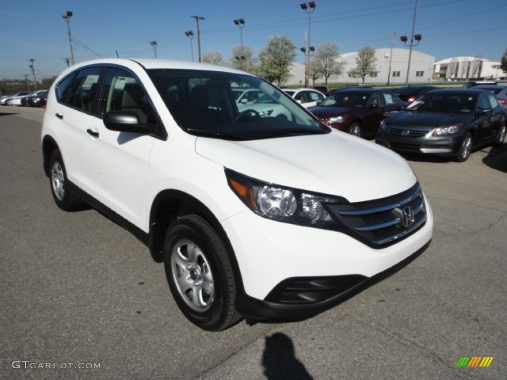 2012 CR-V LX 4WD - Taffeta White / Gray photo #7