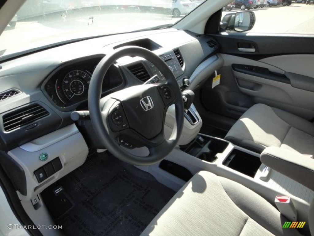 2012 CR-V LX 4WD - Taffeta White / Gray photo #15