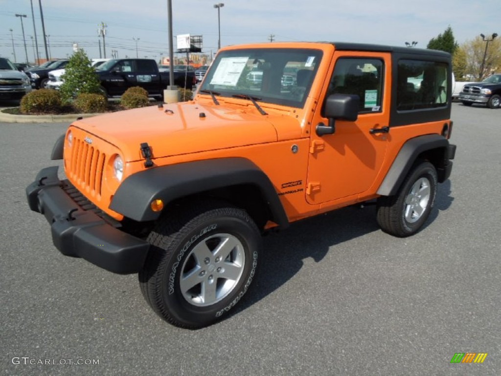 Jeep wranglers orange #3