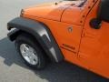 2012 Crush Orange Jeep Wrangler Sport S 4x4  photo #26