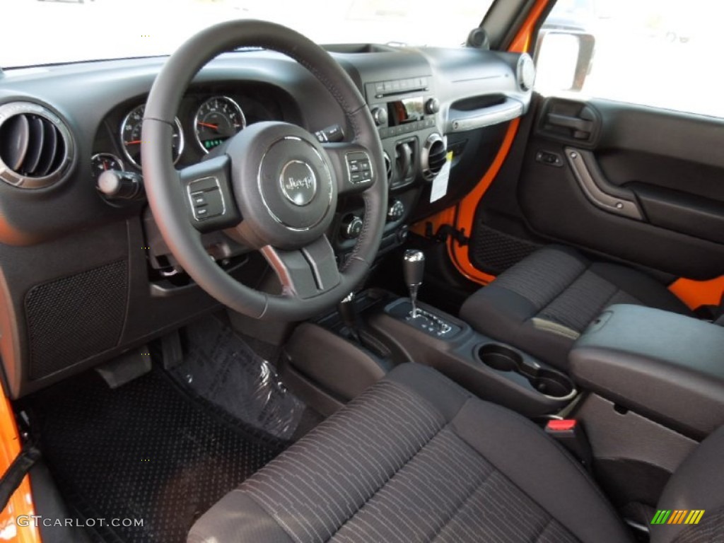 2012 Wrangler Sport S 4x4 - Crush Orange / Black photo #27