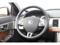 Warm Charcoal 2010 Jaguar XF Sport Sedan Steering Wheel