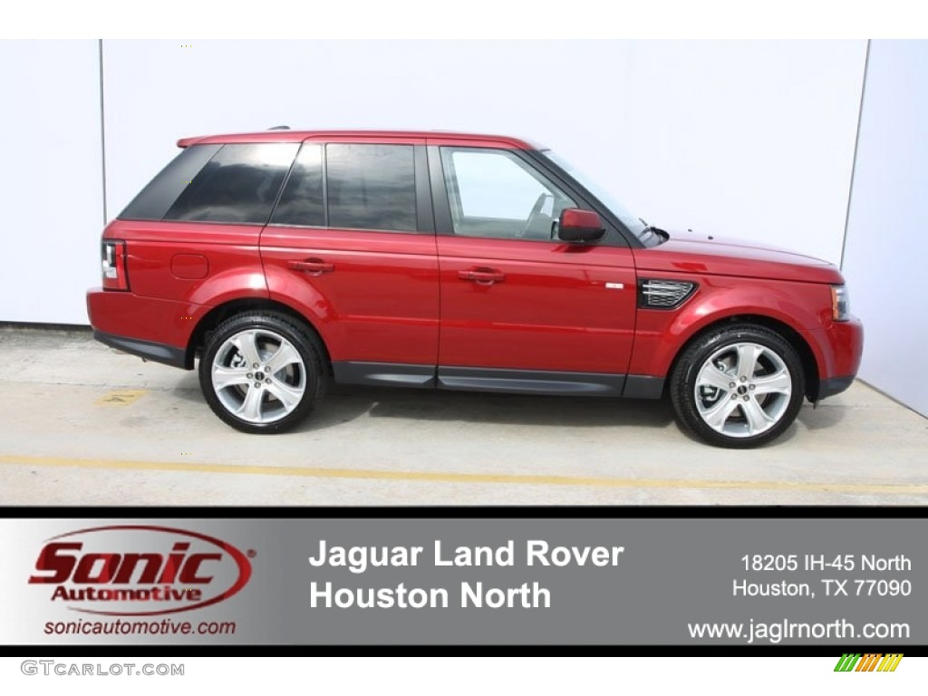 2012 Range Rover Sport HSE LUX - Firenze Red Metallic / Almond photo #1