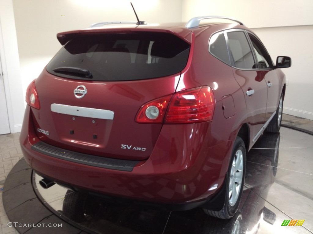 2011 Rogue SV AWD - Cayenne Red / Black photo #5