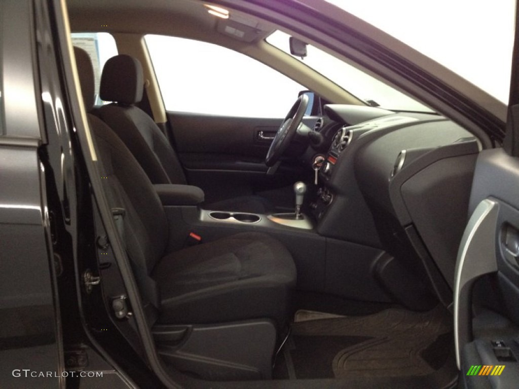 2011 Rogue S AWD - Wicked Black / Black photo #10