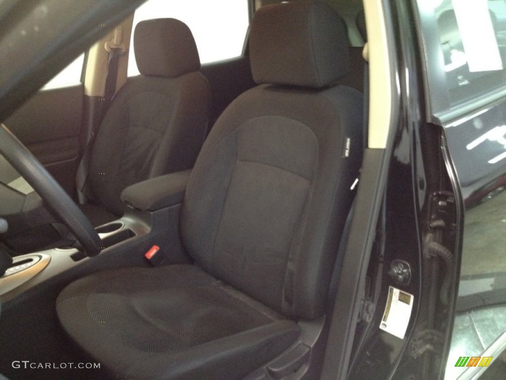 2011 Rogue S AWD - Wicked Black / Black photo #13