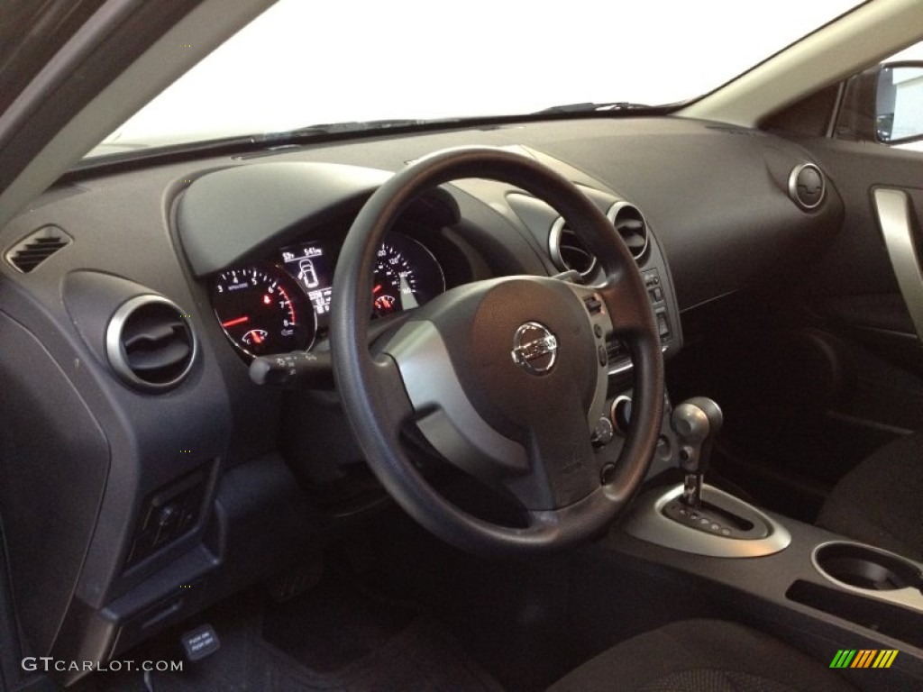 2011 Rogue S AWD - Wicked Black / Black photo #14