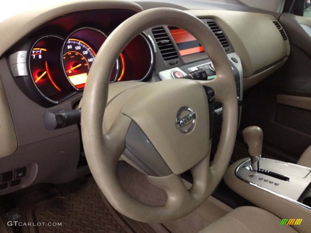 2009 Murano S - Platinum Graphite Metallic / Beige photo #14