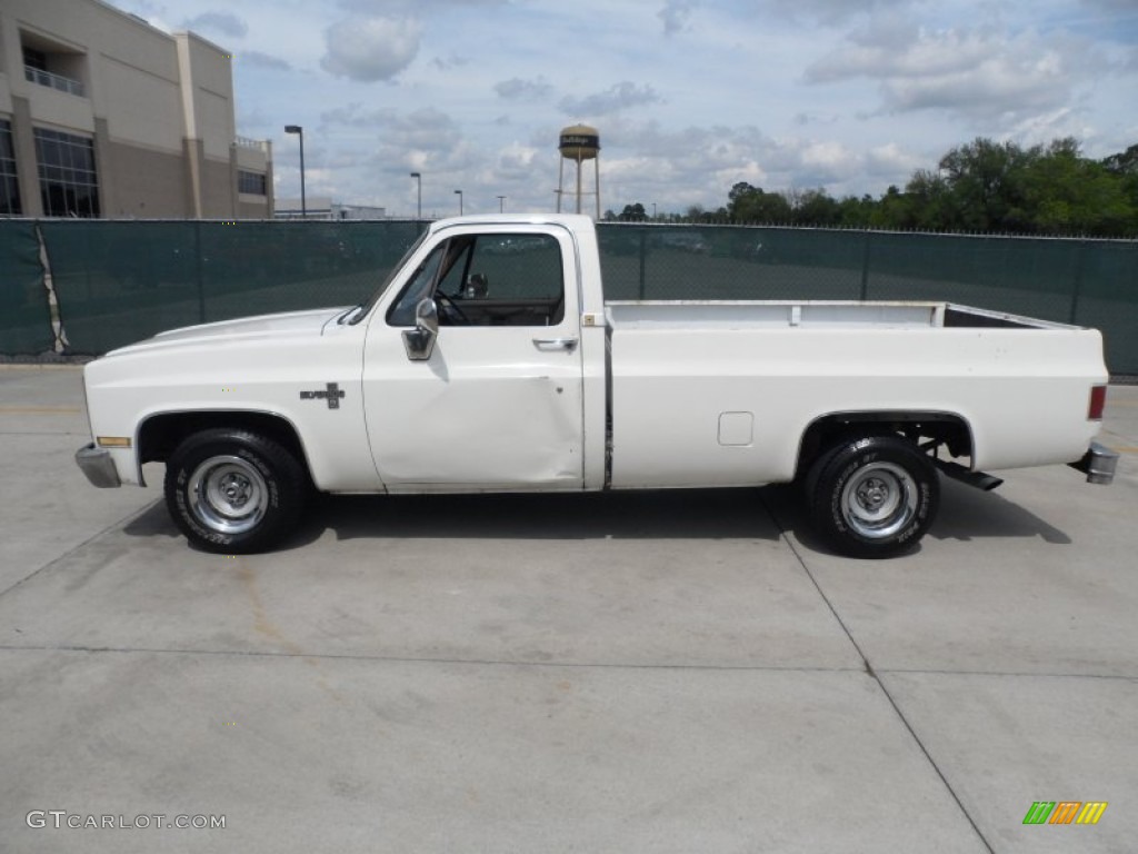 1986 C/K C10 Silverado Regular Cab - Frost White / Saddle Tan photo #6