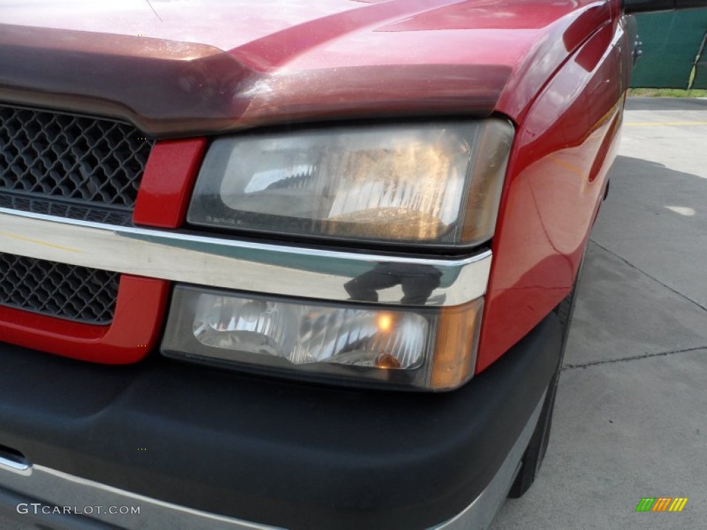 2005 Silverado 1500 LS Crew Cab - Victory Red / Dark Charcoal photo #10