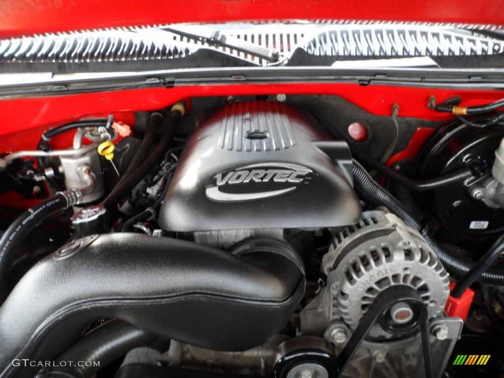 2005 Silverado 1500 LS Crew Cab - Victory Red / Dark Charcoal photo #23