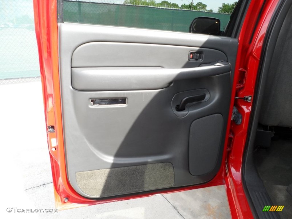 2005 Silverado 1500 LS Crew Cab - Victory Red / Dark Charcoal photo #30