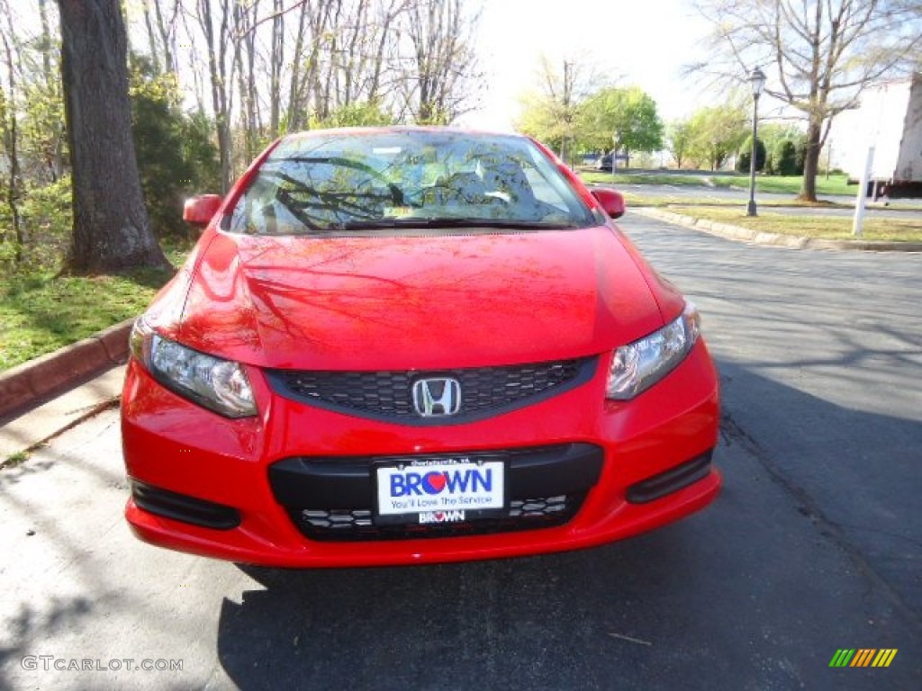 2012 Civic EX-L Coupe - Rallye Red / Gray photo #2
