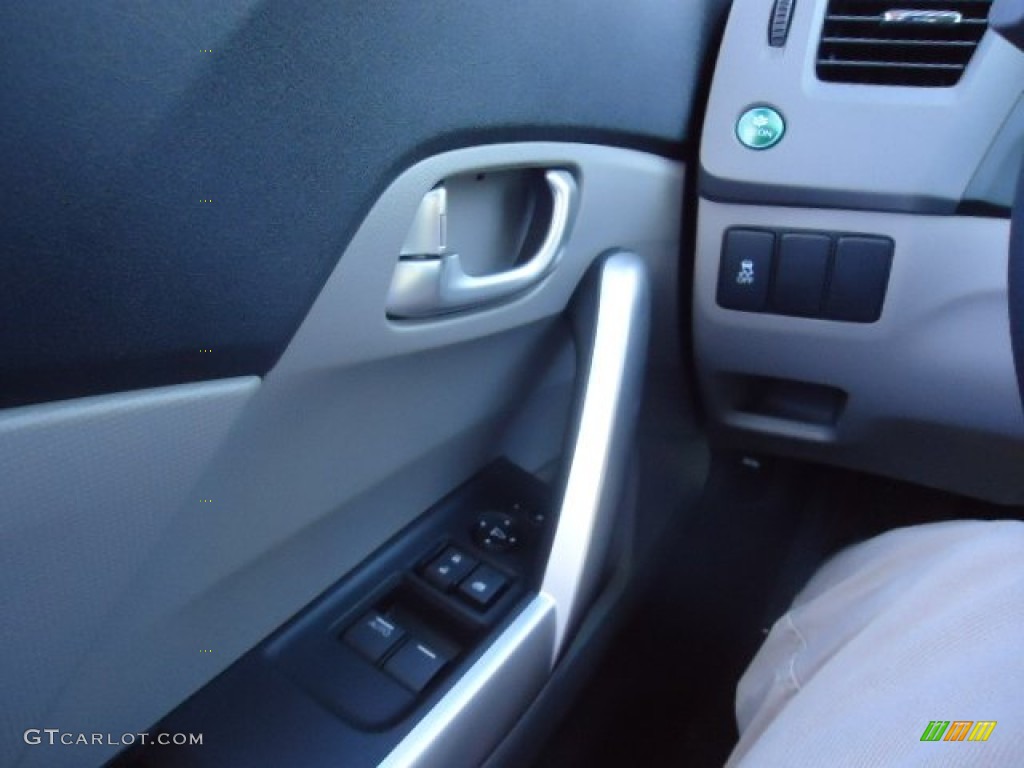 2012 Civic EX-L Coupe - Rallye Red / Gray photo #25