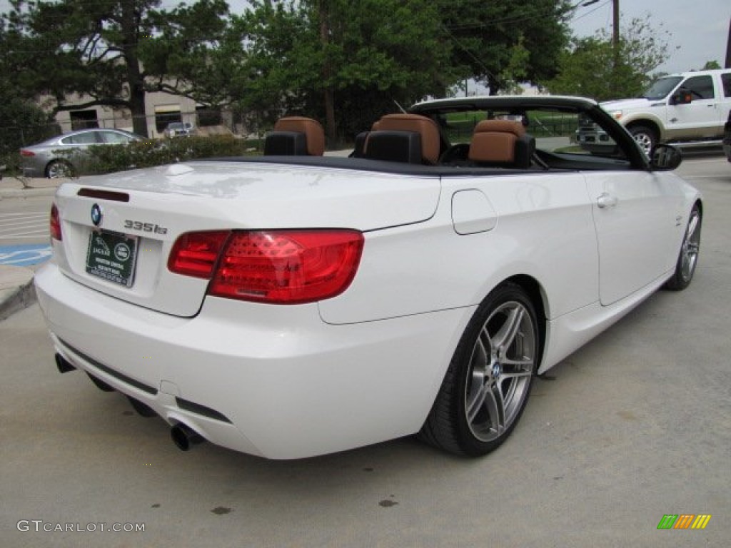 2011 3 Series 335is Convertible - Alpine White / Saddle Brown Dakota Leather photo #10