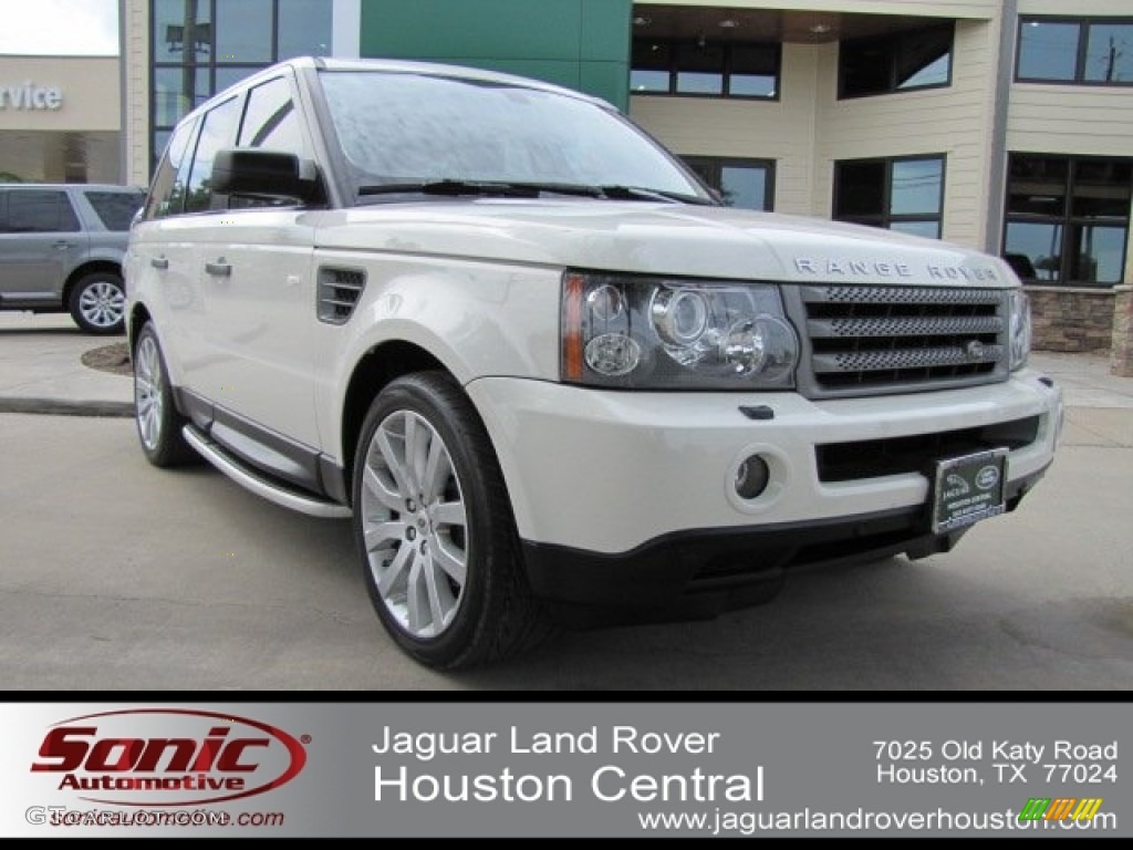 2008 Range Rover Sport HSE - Alaska White / Ebony Black photo #1