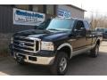 Black 2005 Ford F250 Super Duty Lariat FX4 SuperCab 4x4