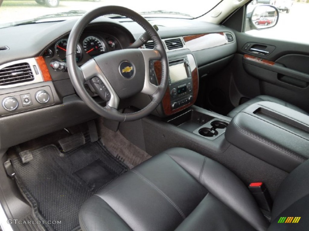 Ebony Interior 2011 Chevrolet Tahoe Hybrid 4x4 Photo #63035220