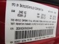 PRH: Inferno Red Crystal Pearl 2006 Dodge Charger R/T Color Code