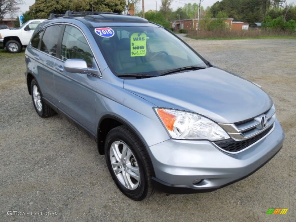 2010 CR-V EX-L AWD - Glacier Blue Metallic / Gray photo #1