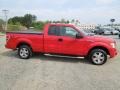 Bright Red 2009 Ford F150 STX SuperCab Exterior