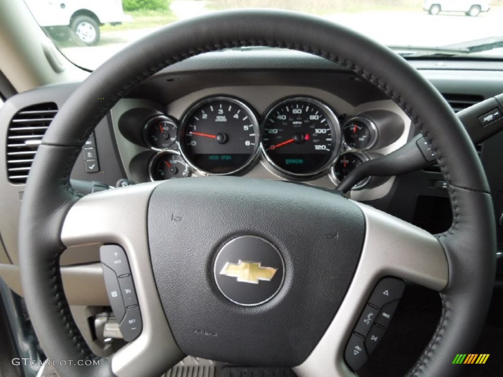 2012 Silverado 1500 LT Crew Cab - Blue Granite Metallic / Ebony photo #12