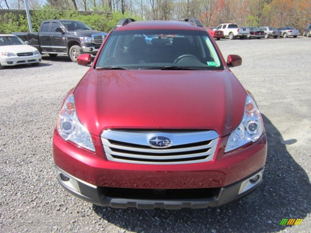 2012 Outback 2.5i - Ruby Red Pearl / Off Black photo #2