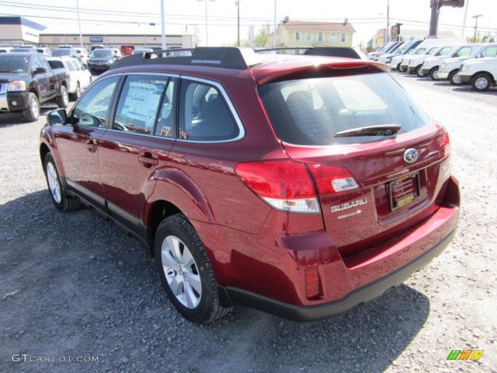 2012 Outback 2.5i - Ruby Red Pearl / Off Black photo #5