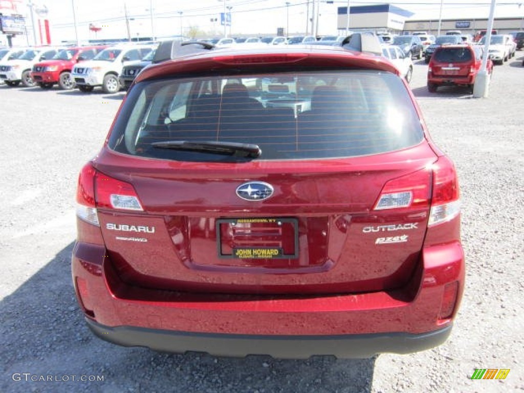 2012 Outback 2.5i - Ruby Red Pearl / Off Black photo #6