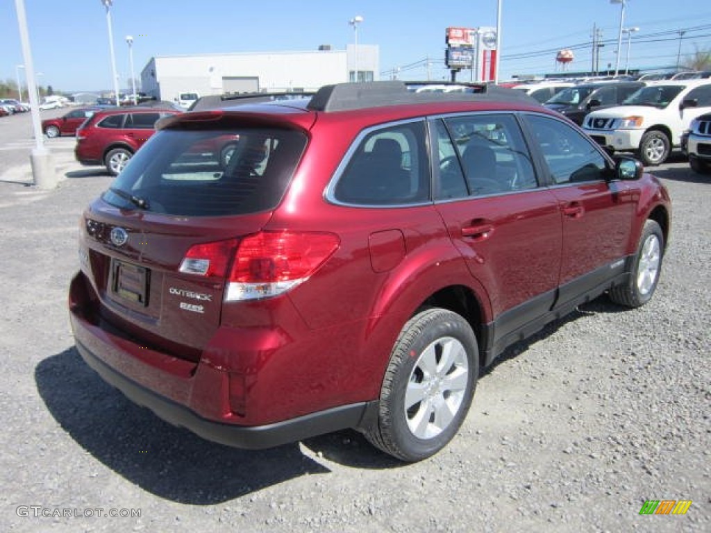 2012 Outback 2.5i - Ruby Red Pearl / Off Black photo #7