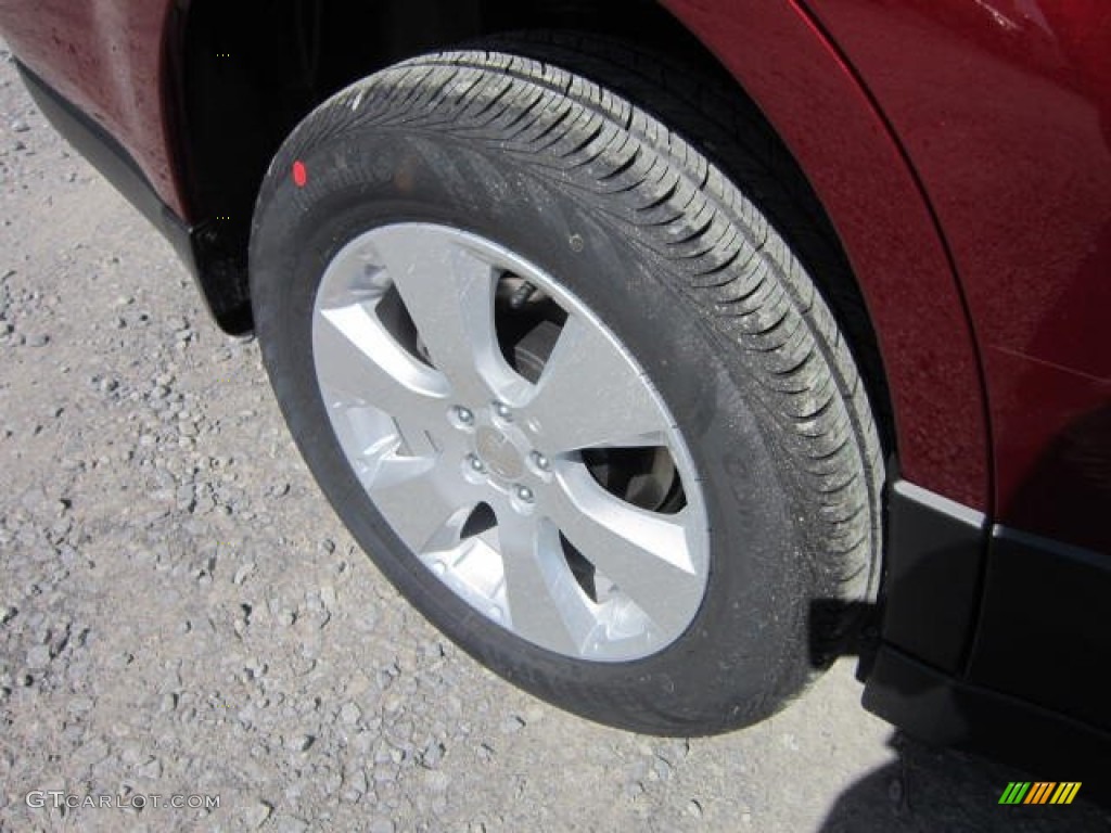 2012 Outback 2.5i - Ruby Red Pearl / Off Black photo #9