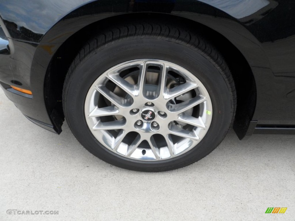 2013 Mustang V6 Premium Coupe - Black / Charcoal Black photo #11