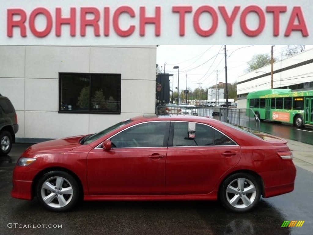 2010 Camry SE - Barcelona Red Metallic / Dark Charcoal photo #1