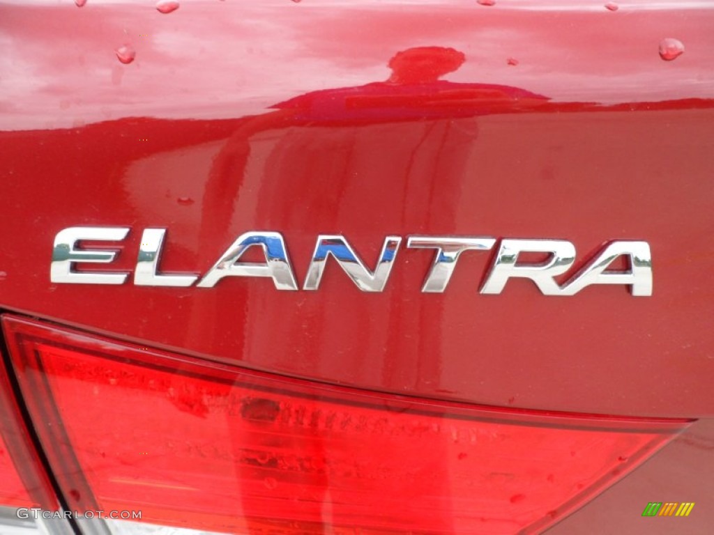 2012 Elantra Limited - Red Allure / Beige photo #15