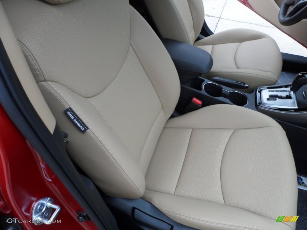 2012 Elantra Limited - Red Allure / Beige photo #21