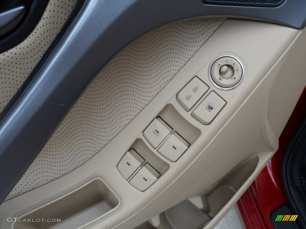 2012 Elantra Limited - Red Allure / Beige photo #26
