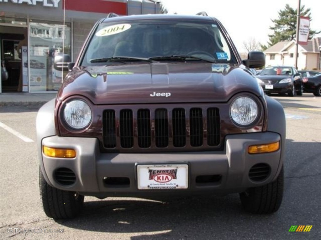 2004 Liberty Sport 4x4 - Deep Molten Red Pearl / Dark Slate Gray photo #2